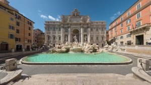 barokową fontannę di trevi